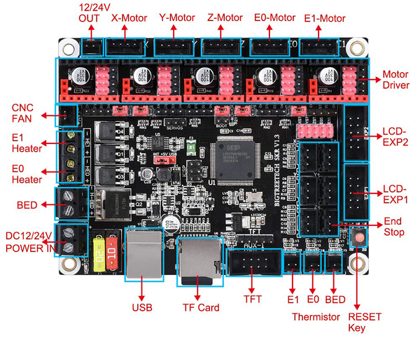 Схема подключения платы asrock